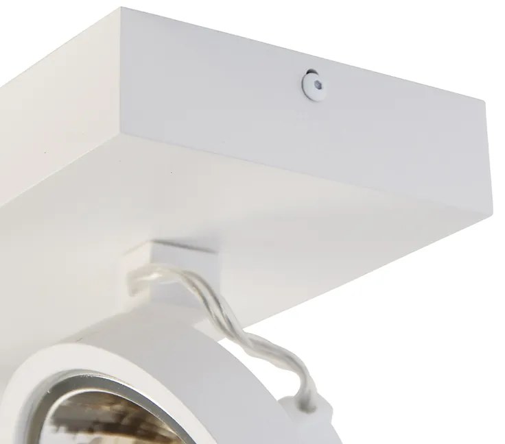 Дизайнерски прожектор бял регулируем 2-светлина - Go