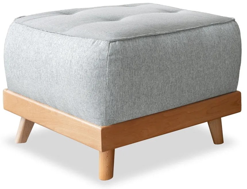 Светлосива табуретка за крака Dazzling Daisy - Miuform