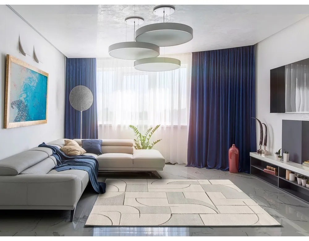 Кремав килим 120x170 cm Lena – Universal