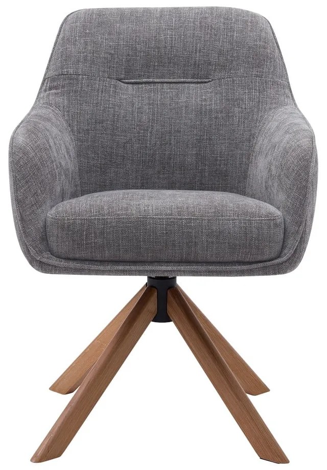 Сиви тапицирани трапезни столове в комплект 2 бр. Avola – Unique Furniture