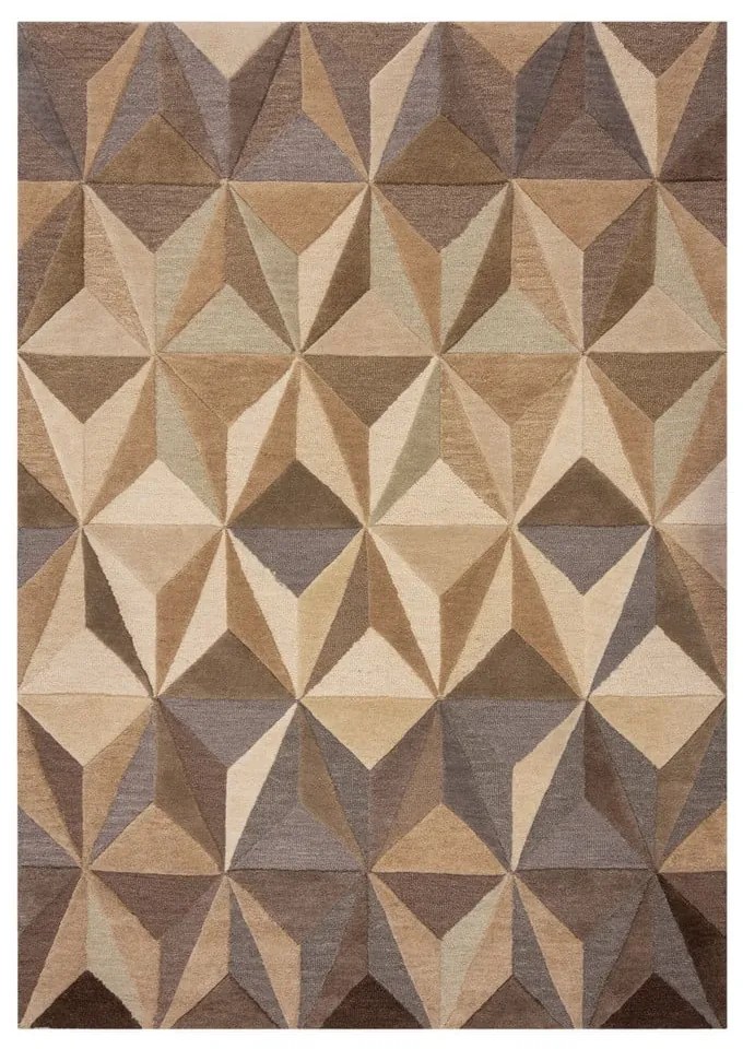 Бежов вълнен килим 160x230 cm Reverie – Flair Rugs