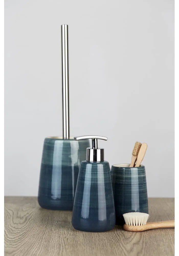 Петролно синя четка за тоалетна Pottery - Wenko