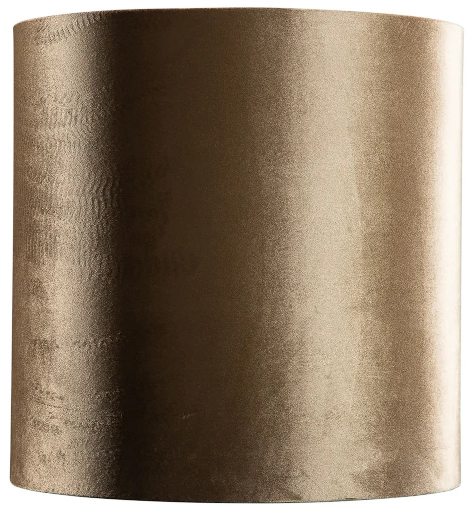 Кадифена абажура бронз със златно вътрешно покритие 40/40/40