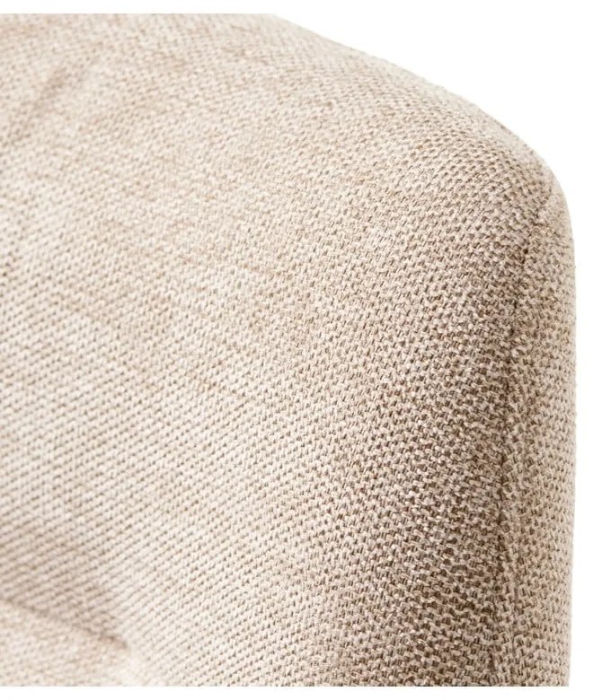 Кремав тапициран трапезен стол с подлакътници Roxana – Unique Furniture