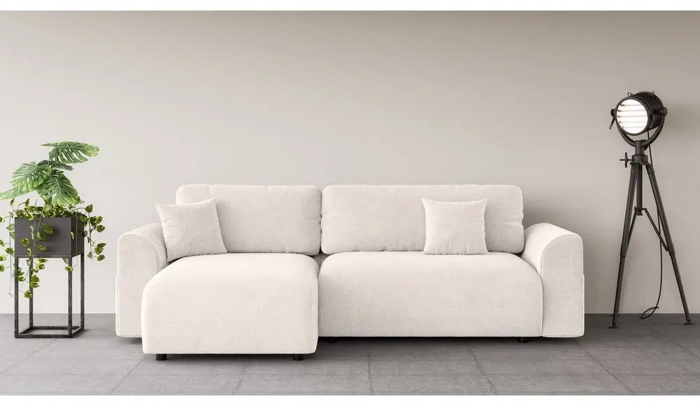 Бял разтегателен ъглов диван (променлив) Lorine – Ropez