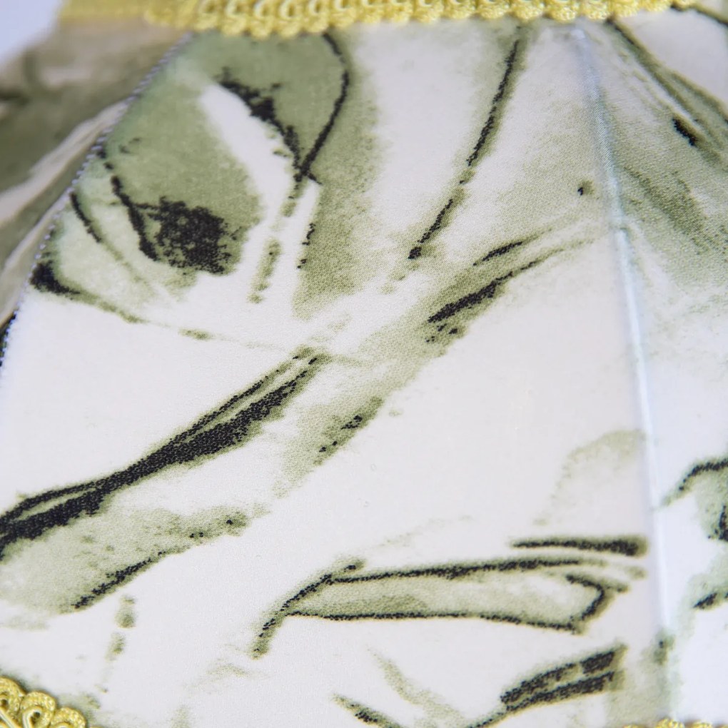 Висяща лампа черна с абажур с листа и бял интериор 31,5 3-лампи - Cava