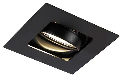 Модерен смарт вграден прожектор черен вкл. WiFi GU10 - Artemis