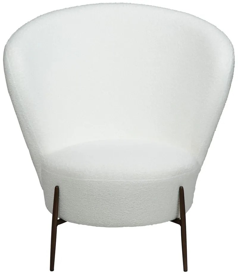 Бяло кресло от плат букле Orbit – DAN-FORM Denmark