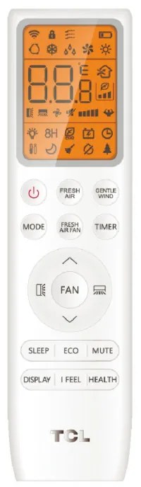 Инверторен климатик TCL FreshIN III TAC-12CHSD/FCI, 12000 BTU, 40 м2, А+++, Wi-Fi, Гласово управление, Smart функции, Super Turbo Start, iFeel, FreshIN+, ECO, Бял