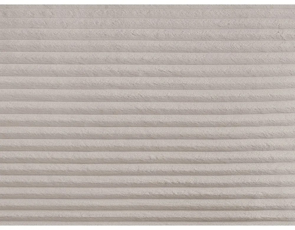 Светлосиво-бежов разтегателен ъглов диван от рипсено кадифе (десен ъгъл) Lucien – Bobochic Paris