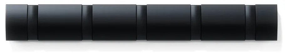 Черна стенна закачалка от тополово дърво Flip - Umbra