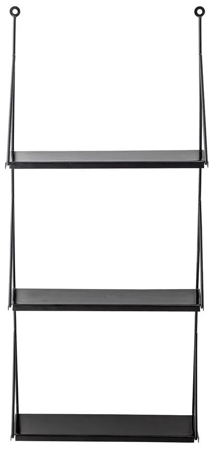 Черен метален стенен рафт Walter - Bloomingville