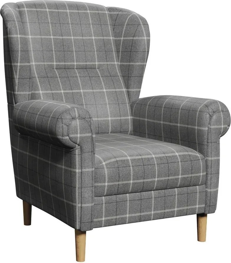 Сиво кресло крило Swan – Ropez