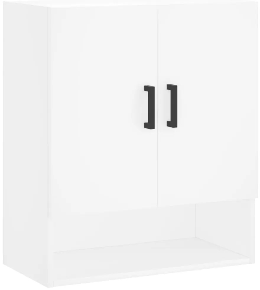 829908 vidaXL Стенен шкаф, бял, 60x31x70 см, инженерно дърво