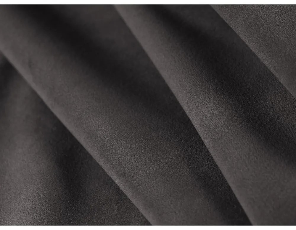 Тъмносив кадифен диван 188 cm Bellis - Micadoni Home