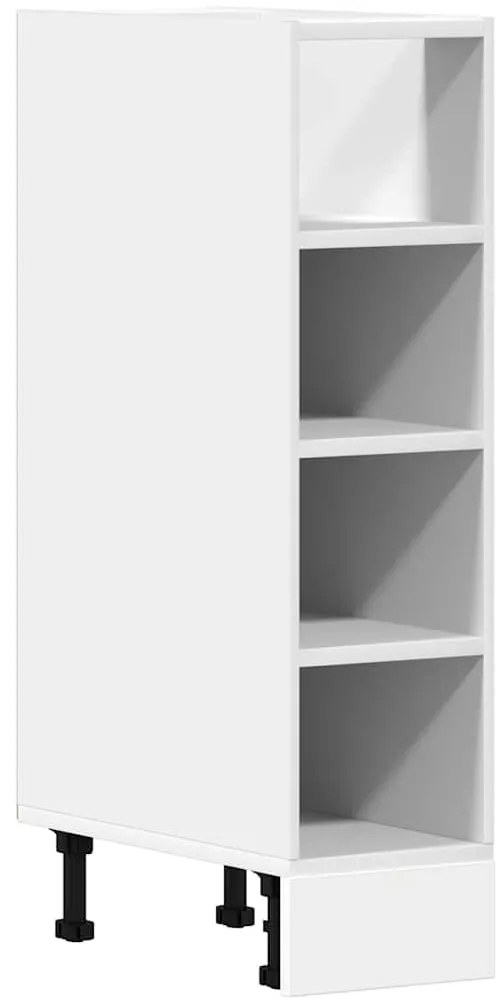 854184 vidaXL Долен шкаф "Рига", бял, 20x44,5x81,5 см, инженерно дърво