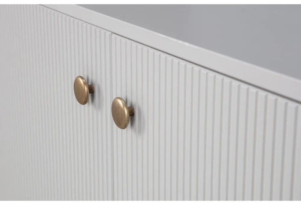 Светлосива модулна етажерка от борова дървесина 80x200 cm Madu - WOOOD