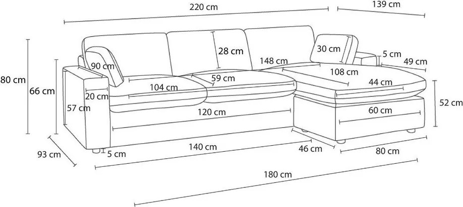 Розов ъглов диван от рипсено кадифе Belair – Bobochic Paris