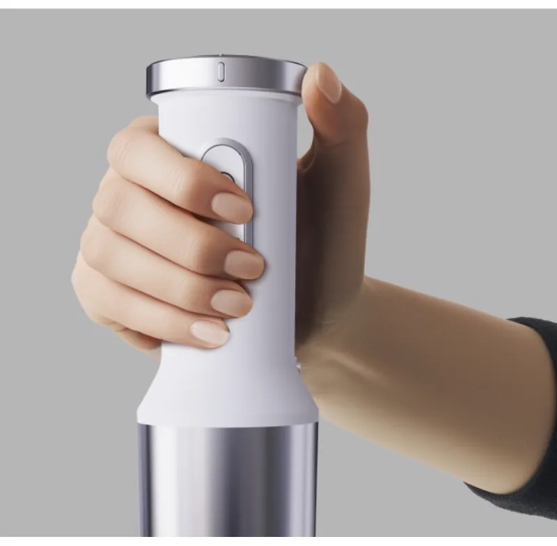 Пасатор, чопър и миксер 3в1 AENO AHB0004W, 1200W, 0.5 л, 18 степени, Турбо, DC мотор, Бял/инокс