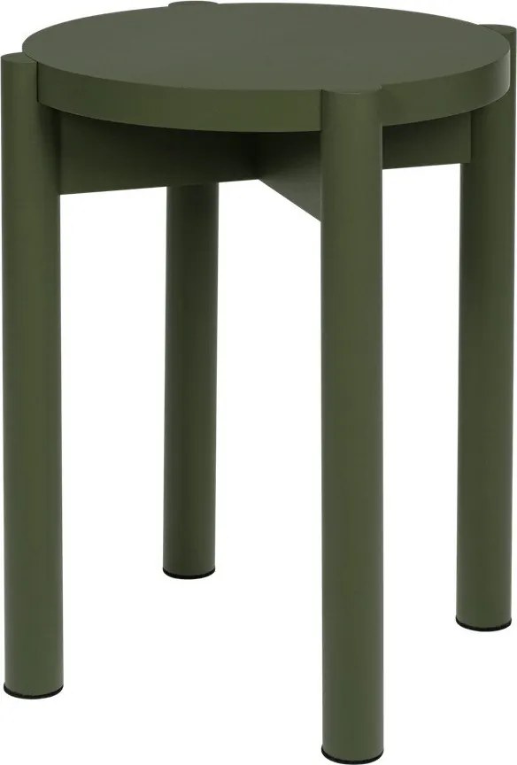 Зелен стол от масивен бук Hopp – noo.ma