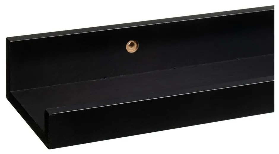 Черен стенен рафт за картини 100 cm – Casa Selección