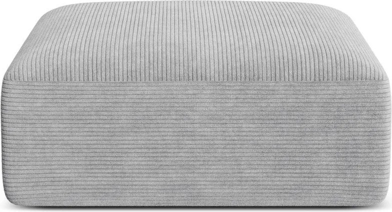 Светлосива табуретка от рипсено кадифе Campi – Cosmopolitan Design