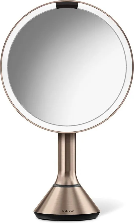 Козметично огледало със светлина/увеличително (5x) ø 20 cm Sensor – simplehuman