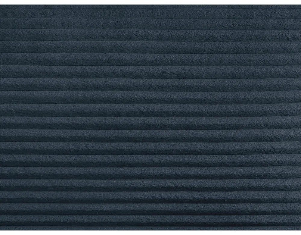 Тъмносин разтегателен ъглов диван от рипсено кадифе (ляв ъгъл/"U" форма) Lucien – Bobochic Paris