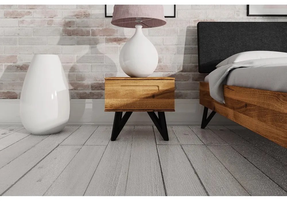 Нощно шкафче от дъбова дървесина Golo - The Beds