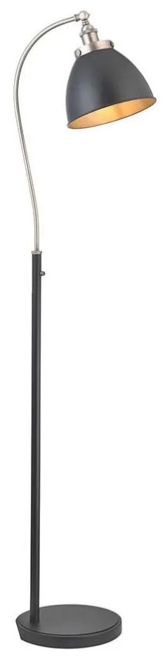 Endon 98753 - Подова лампа FRANKLIN 1xE27/10W/230V матов хром/антрацит