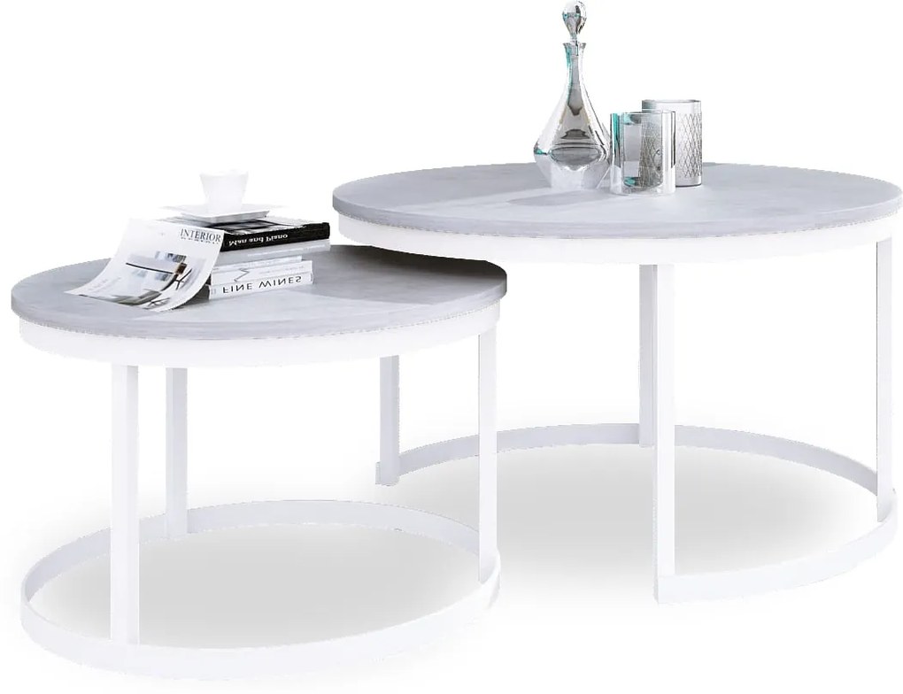 Комплект странични холни маси Calling-Leuko-Gkri