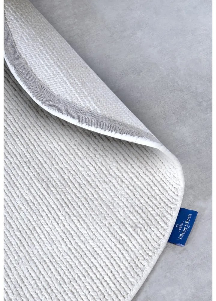 Бял ръчно изработен вълнен кръгъл килим ø 160 cm Francois – Villeroy&amp;Boch