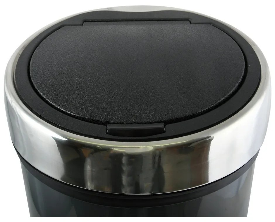 Тъмносиво стоманено кошче за боклук с отваряне с докосване 30 l – MSV