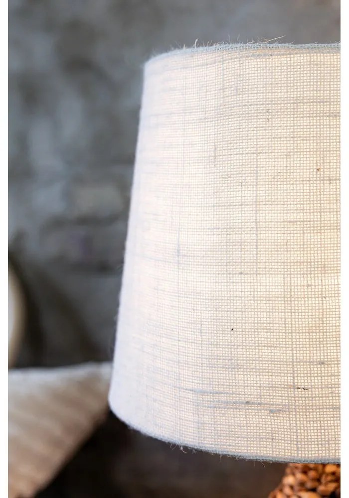 Настолна лампа с абажур от юта в бежово-естествен цвят (височина 58 cm) Paglia - Markslöjd