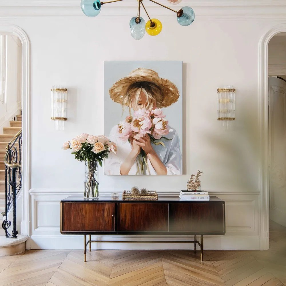 Картина с ръчно изрисувани елементи 70x100 cm Estelle – Styler