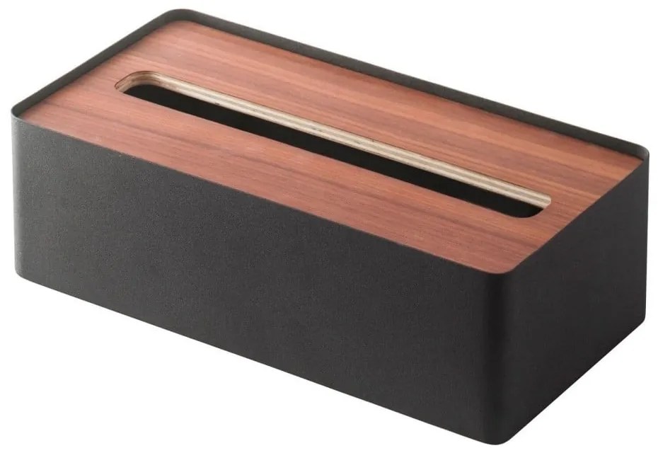 Черна кутия за хартиени носни кърпички Tsu Rin - YAMAZAKI