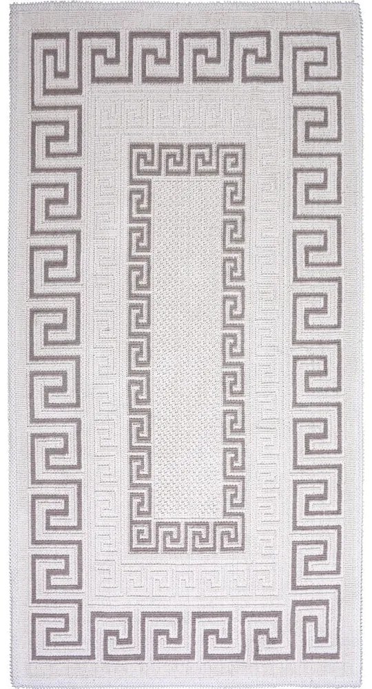 Сив и бежов памучен килим , 80 x 200 cm Versace - Vitaus