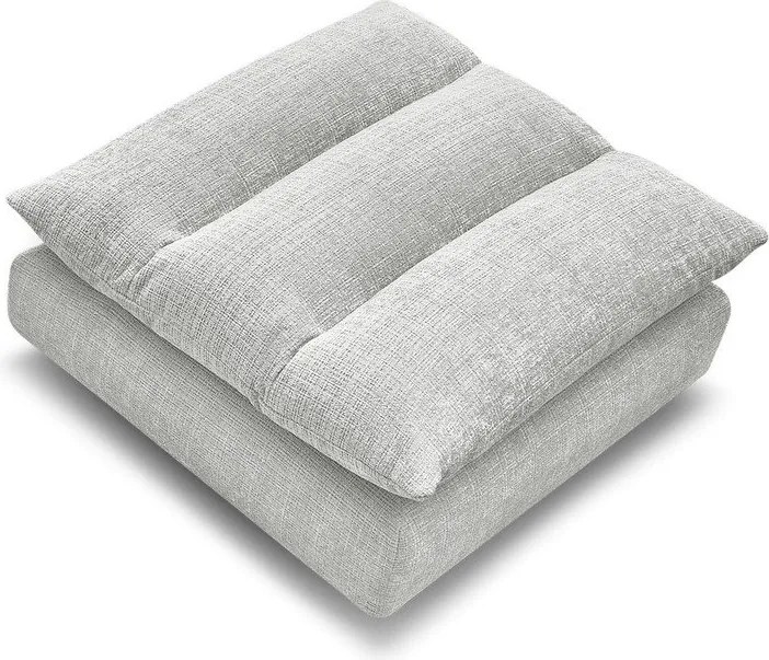 Светлосива шенилова табуретка Neil – Bobochic Paris