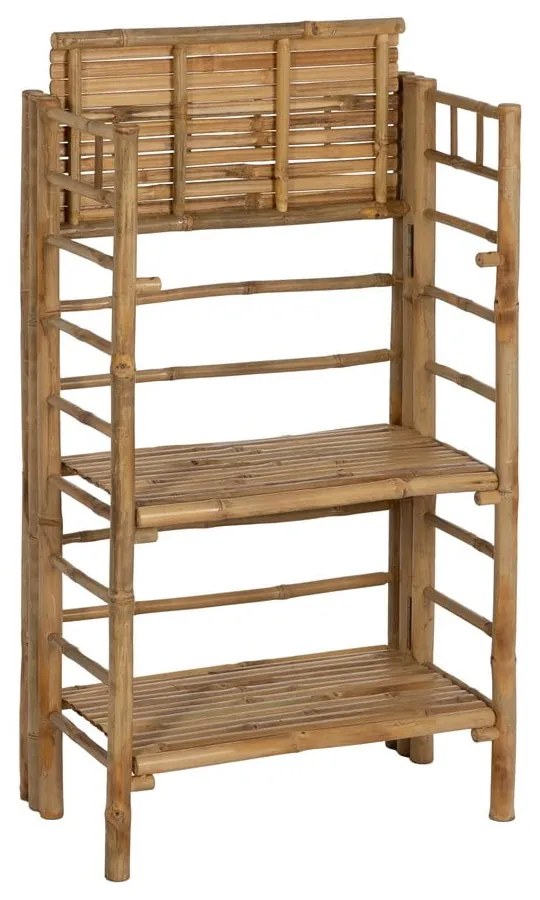 Бамбуков стелаж в естествен цвят 61x104x34 cm Manali – Ixia
