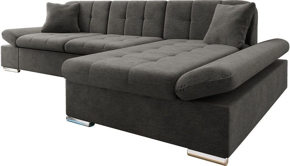 Ъглов диван Montana-антрацит-десен