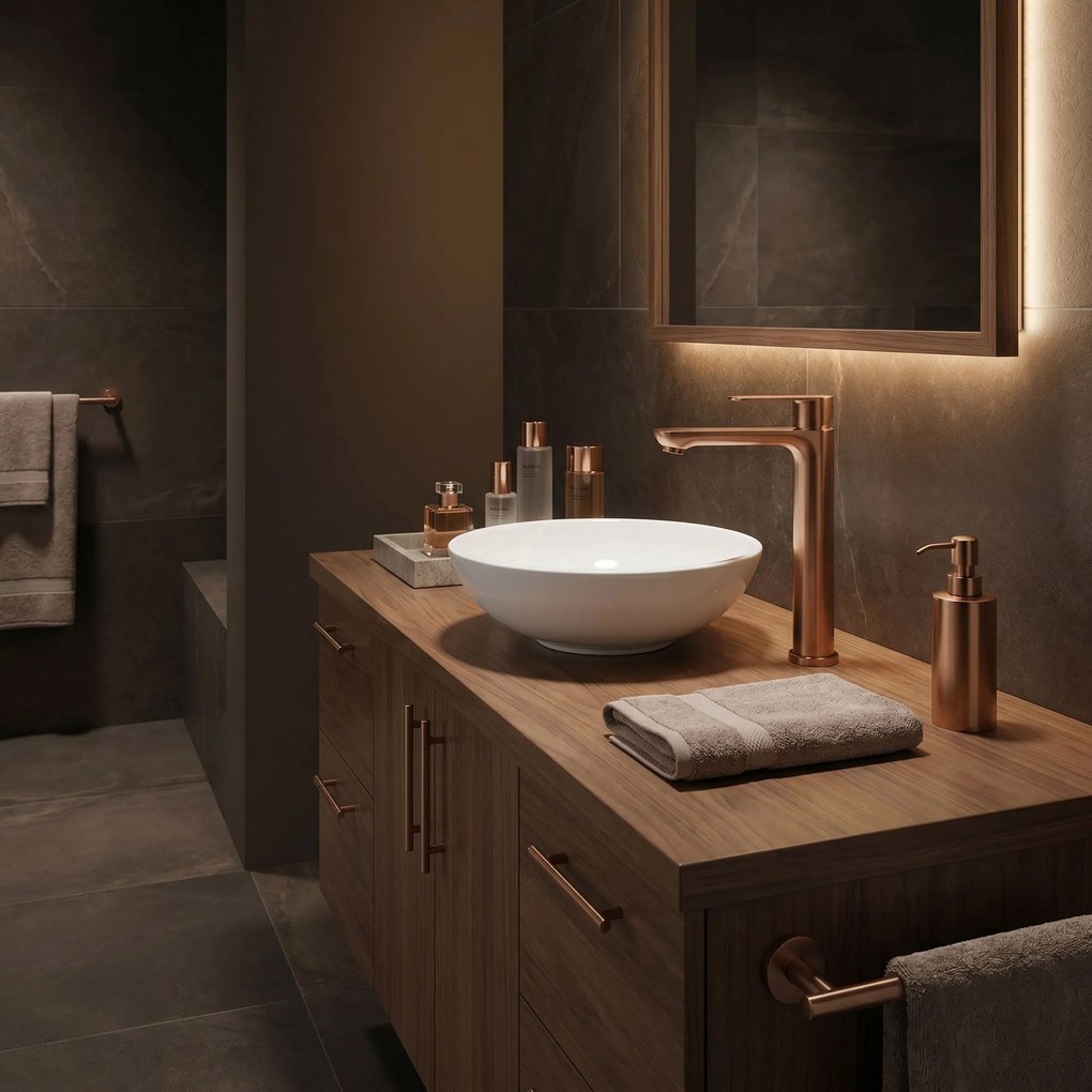 Смесител за баня Rea Logan Brush Copper