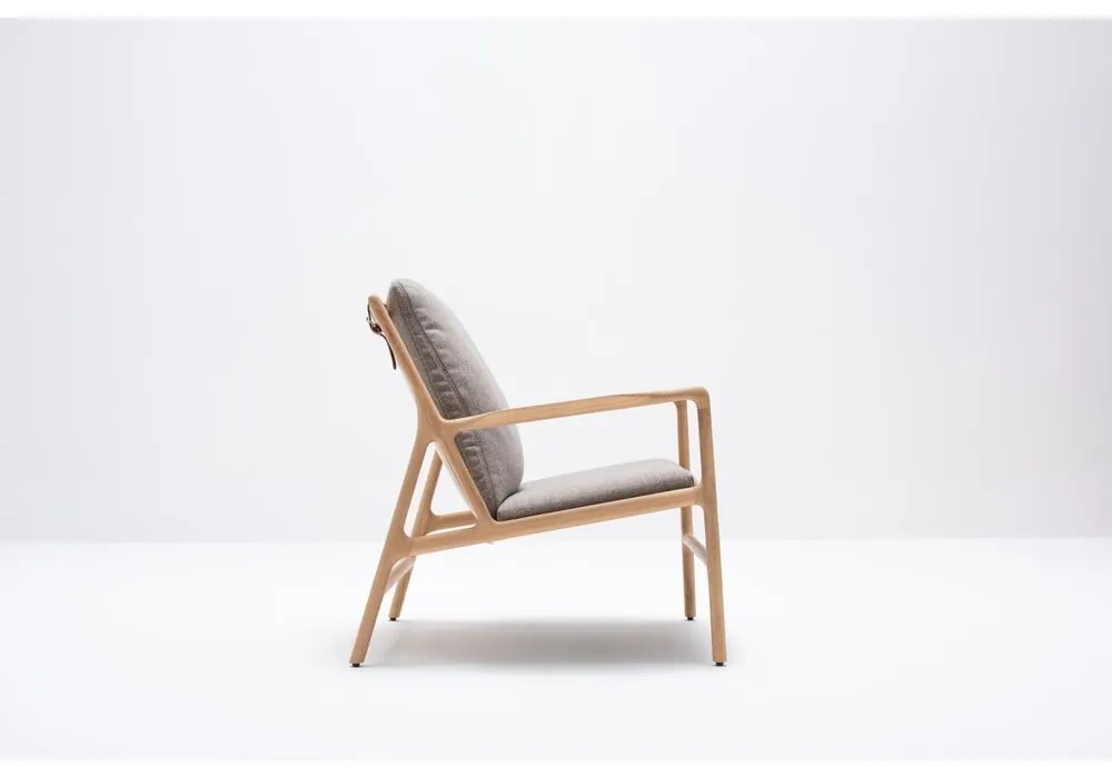 Фотьойл в сиво-натурален цвят Dedo - Gazzda