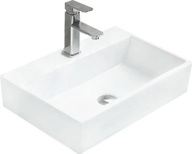 Mexen Paula Плотен умивалник 53 x 36 см, бял - 21935300