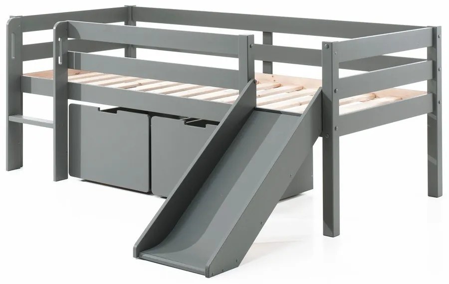 Сиви чекмеджета за под детско легло 2 бр Pino - Vipack