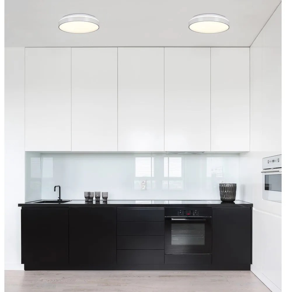 Бяла LED светлина за таван ø 34 cm Texas - Candellux Lighting