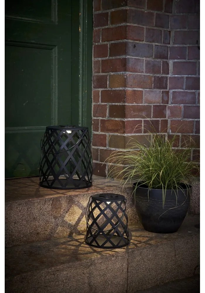 Черен LED фенер, височина 28 cm Calabria - Star Trading