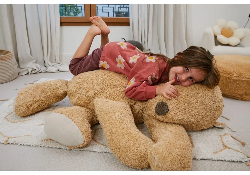 Кафяв детски пуф Sleepy Bear – Lorena Canals