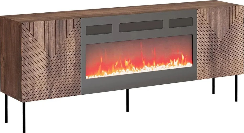 TV шкаф Art Deco 190 EF-Кафяво