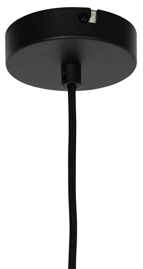 Модерна висяща лампа черна с опалово стъкло - Drop