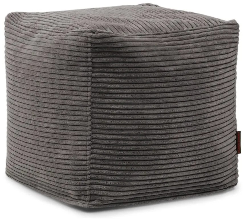 Пуф от рипсено кадифе в цвят горчица Up! MooG – SLOWDOWN